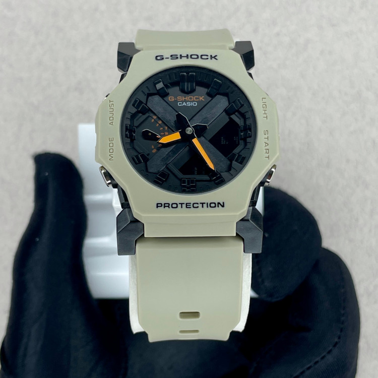 ساعت زنانه کاسیو جی-شاک مدل GA-2300W خاکی